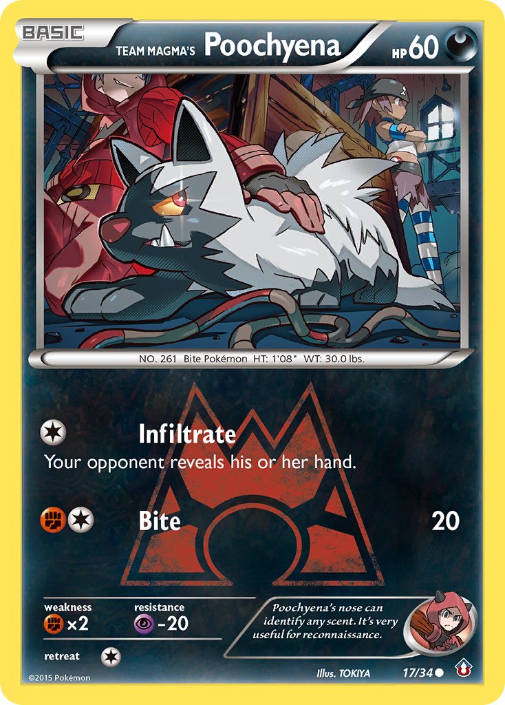 Team Magma's Poochyena Double Crisis (17/34)