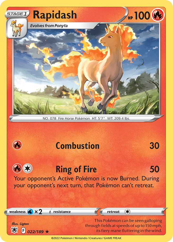 Rapidash Astral Radiance (022/189)